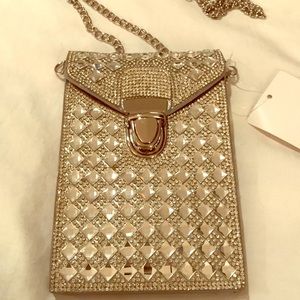 Silver studded Crossbody